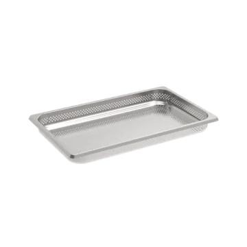Rieber GastroNorm-Behälter GN 1/1 - 55 mm gelocht mit Stapelklappgriff
