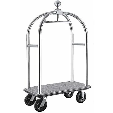 Contacto Hotel Gepäckwagen, Edelstahlausführung