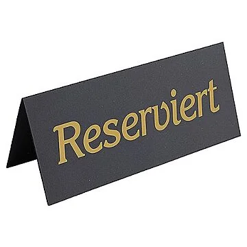 Contacto Reserviert-Aufsteller, schwarz