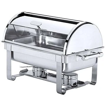 Contacto Roll-Top Chafing Dish, hochglänzend, zus. elektr. Heizquelle