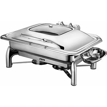 SARO Induktion Chafing Dish mit selbstschließendem Deckel, 1/1 GN Modell RAINER