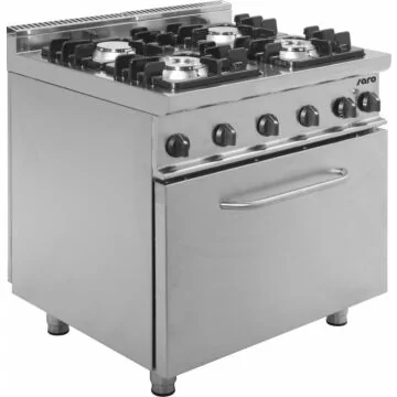 SARO Gasherd mit Elektrobackofen Modell E7/KUPG4LE