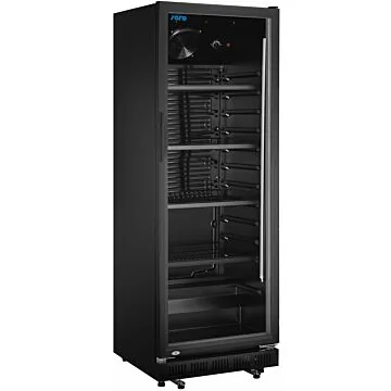 SARO Getränkekühlschrank mit Glastür - schwarz Modell GTK 360