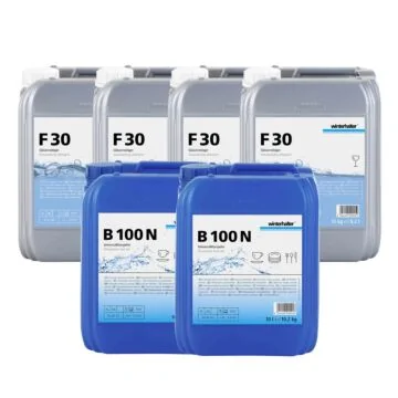 Winterhalter Sparpaket Reiniger F 30 4 x 12 kg und Klarspüler B 100 N 2 x 10 L