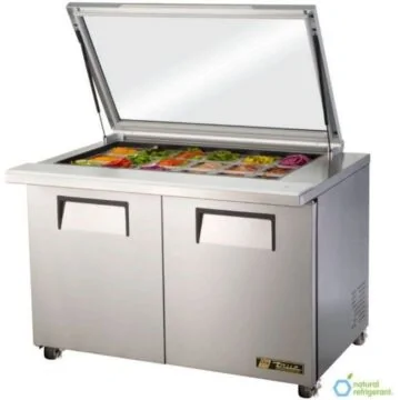 TRUE Saladette / Zubereitungstisch TSSU 48-18M-B-FGLID-HC