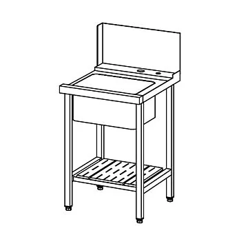 Winterhalter Zulauftisch 625 mm für PT Serie BR 712