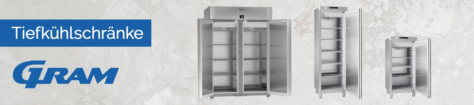 GRAM Tiefk&uuml;hlschr&auml;nke Banner