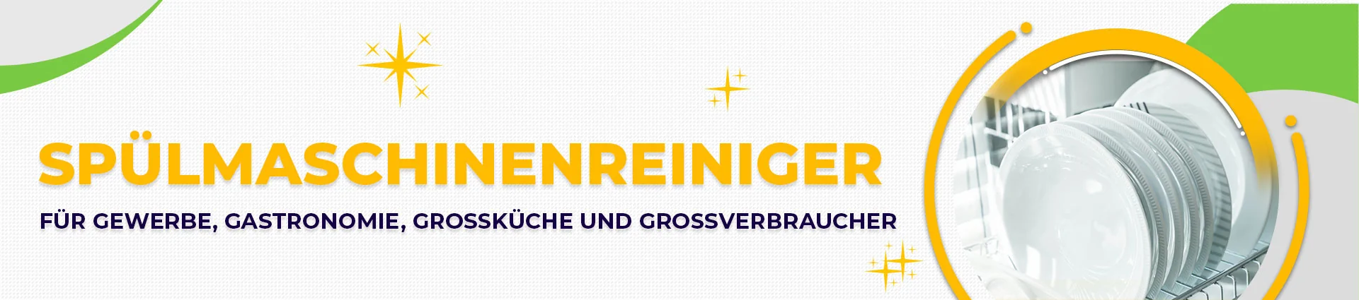 Spülmaschinenreiniger Banner