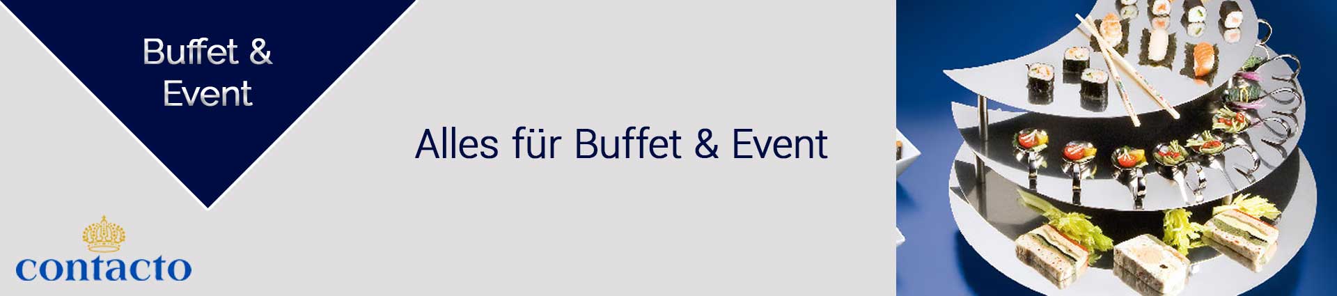 Contacto Buffet und Event Banner