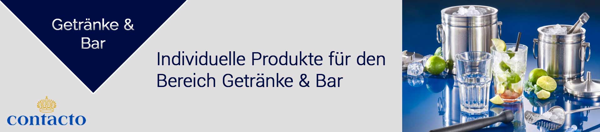 Contacto Getränke und Bar Banner