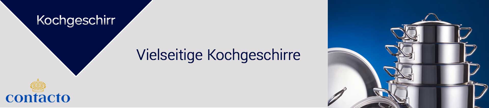 Contacto Kochgeschirr Banner