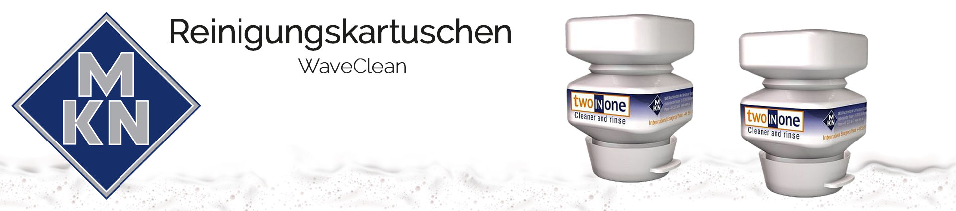 MKN Banner Reinigungskartuschen WaveClean