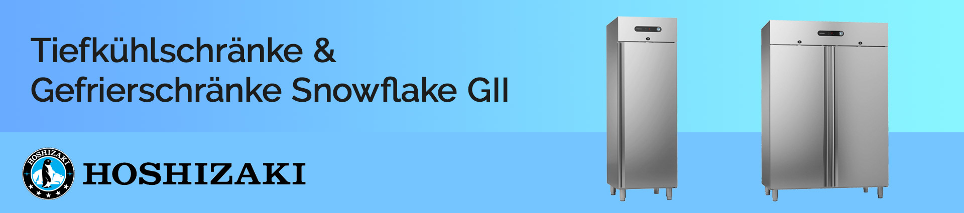 Hoshizaki Tiefkühlschränke und Gefrierschränke Snowflake GII Banner