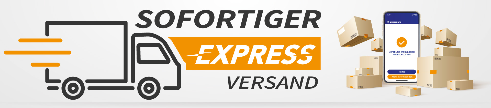 Sofortiger Express Versand