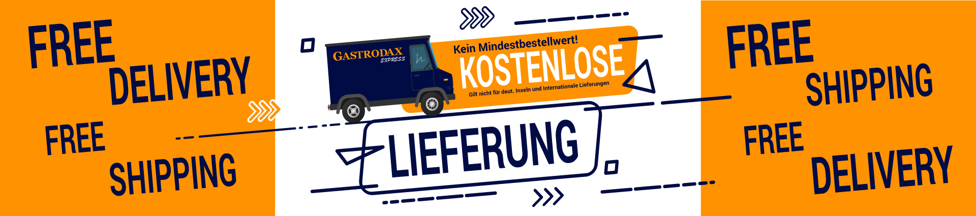 Lieferung Banner