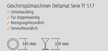 Geschirrspülmaschine Deltamat TF 517 Grafik