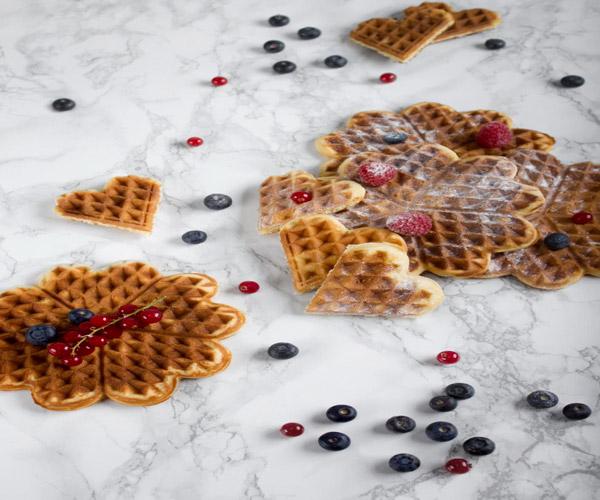 Klassische Waffeln mit Bartscher Waffeleisen