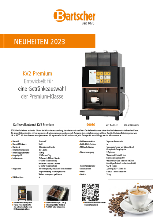 Bartscher Neuheiten-Flyer 2023