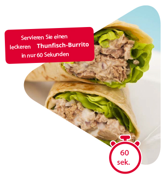 Merrychef Beispiel Thunfisch-Burrito